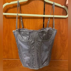 UO Modern Love Corset - Slate
